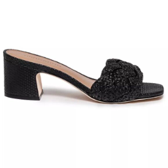 new  BERNARDO Made In Brazil Bali Woven Heel Sandals Light Natural 663mn - Picture 2 of 12